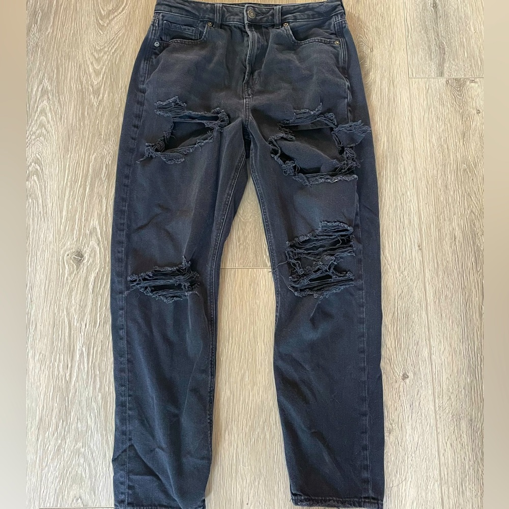 American Eagle Mom Jean (Black)